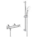 Смесител с термостат Grohtherm 500 и окачване+ръчен душ GROHE Grohtherm 500 34796001 - Image 2