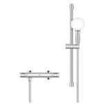 Смесител с термостат Grohtherm 500 и окачване+ръчен душ GROHE Grohtherm 500 34796001
