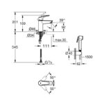 Eurosmart Cosmo Higienica, смесител за умивалник GROHE Eurosmart 23124003 - Image 4