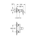 Смесител за душ, Euroeco GROHE Euroeco 32740001 - Image 5