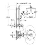 Душ система NTempesta Cosmopolitan 250 GROHE New Tempesta Cosmopolitan 250 26673001 - Image 5
