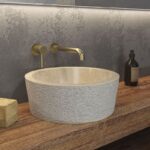 Мивка от камък KARAG за плот 40см TIMUR LBP CREAM  5206836064949