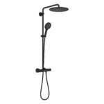 Душ система с термостат, цвят черен мат GROHE Rainshower SmartActive 310 22119KF0