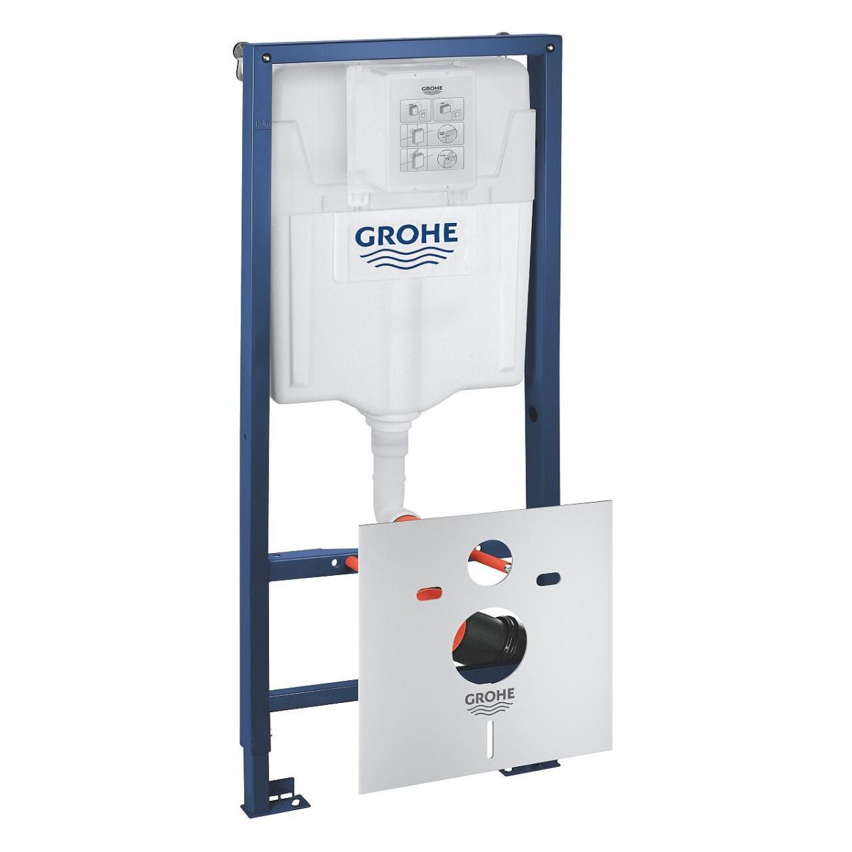 Пълен комплект вградено казанче и тоалетна чиния 5в1 GROHE Rapid SL WC 36501000 - Image 5